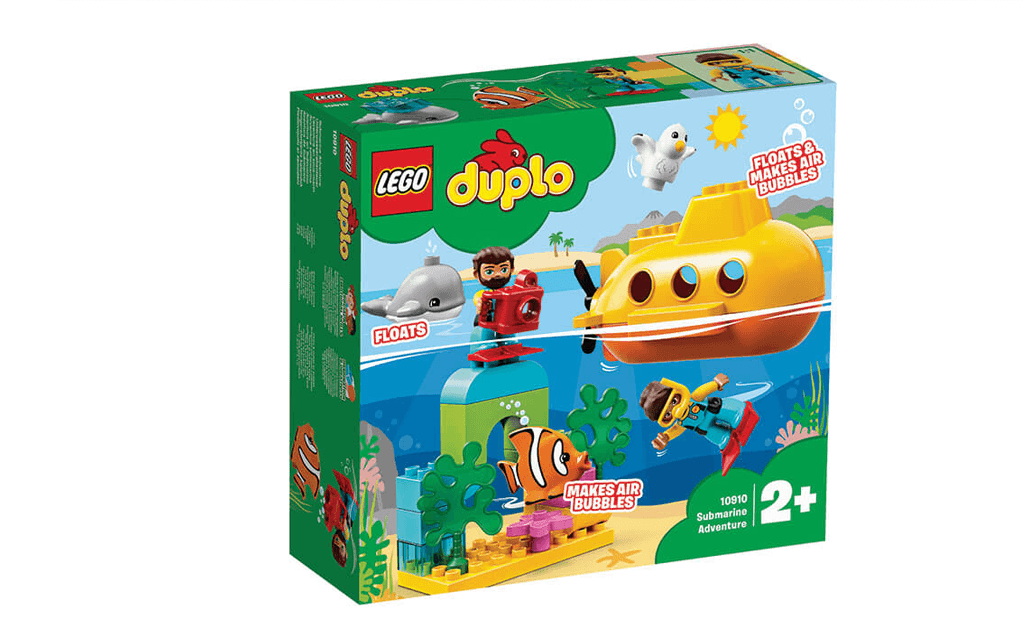 Насолоджуйтесь творчої грою зі своїм малюком і допоможіть йому пізнати підводний світ разом з конструктором LEGO DUPLO 10910 «Підводний човен для пригод»!

