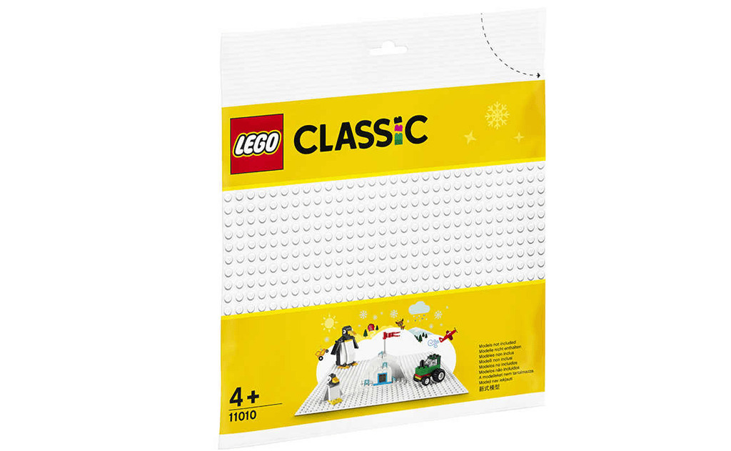 LEGO CLASSIC 11010 White baseplate відмінно підійде для реалізації всіх творчих якостей вашого малюка.