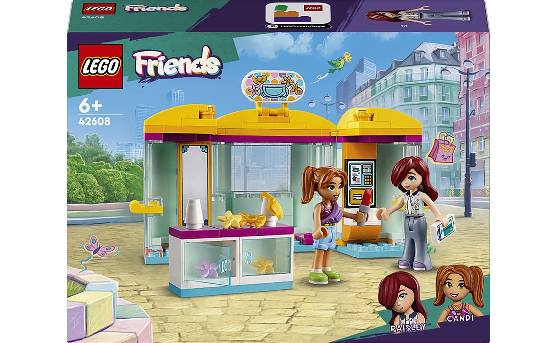 Занурте своїх маленьких творців у захоплюючий світ стилю з ігровим набором LEGO Friends Магазин аксесуарів (42608).