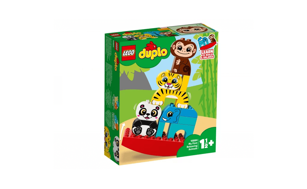 Малюків чекають нескінченні можливості для збірки і веселих ігор з Моїми першими цирковими тваринами LEGO® DUPLO®. 