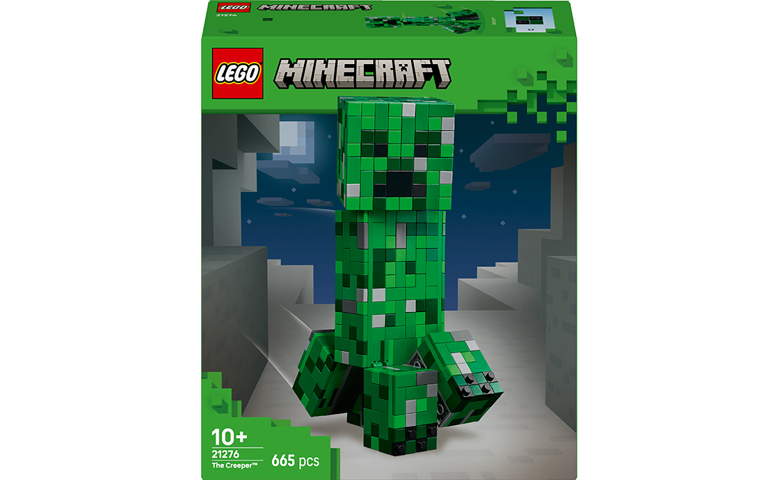 Набір LEGO “Кріпер” відтворює один з найбільш впізнаваних символів гри - у збільшеному масштабі та з сюрпризом всередині. І нехай він не загрожує зруйнувати все навколо, модель все ще пильно стежить за тим, що відбувається в кімнаті.