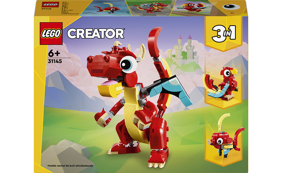 Не тільки чарівний дракон, але також фенікс та риба можуть оселиться в будь-якому будинку з набором конструктора LEGO