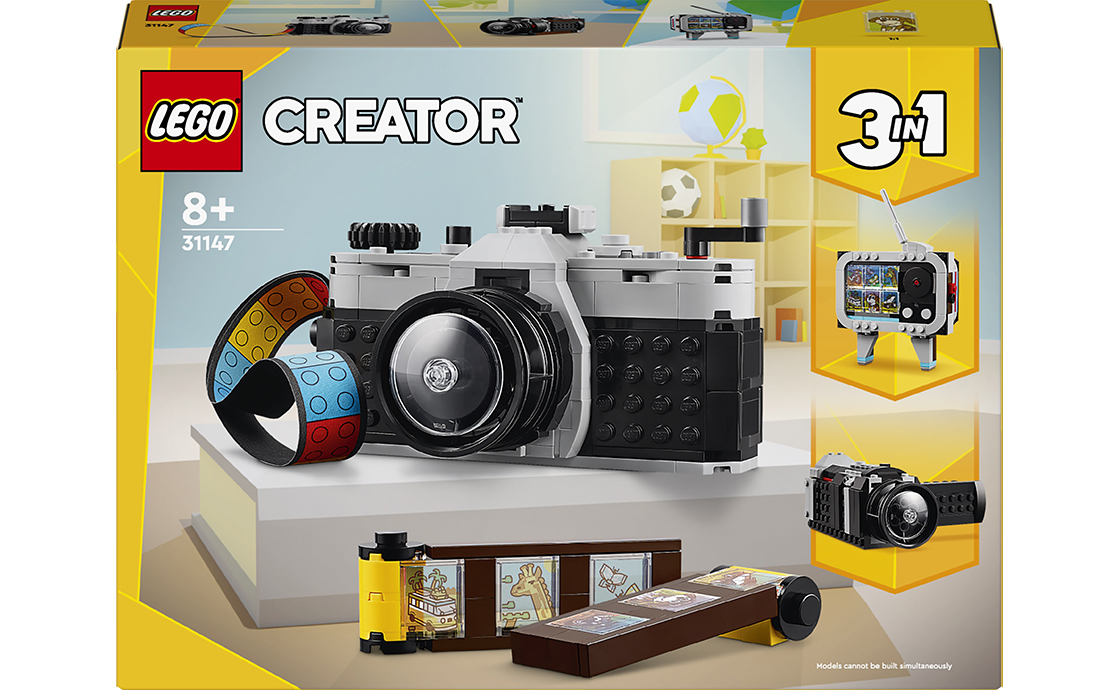 Допомогти згадати це для дорослих і надати реалістичну модель камери для дітей може набір конструктора LEGO