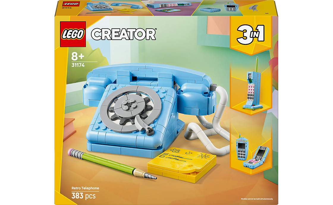 Відчуйте атмосферу 60-х, знімаючи трубку, обертаючи дисковий циферблат та граючи з витим шнуром.