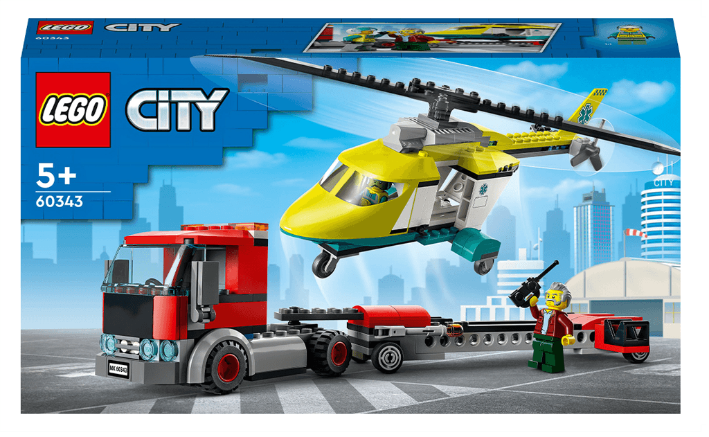 Потрібно доставити кудись гелікоптер, але летіти на ньому не варіант? Тут і вступає в справу набір LEGO 