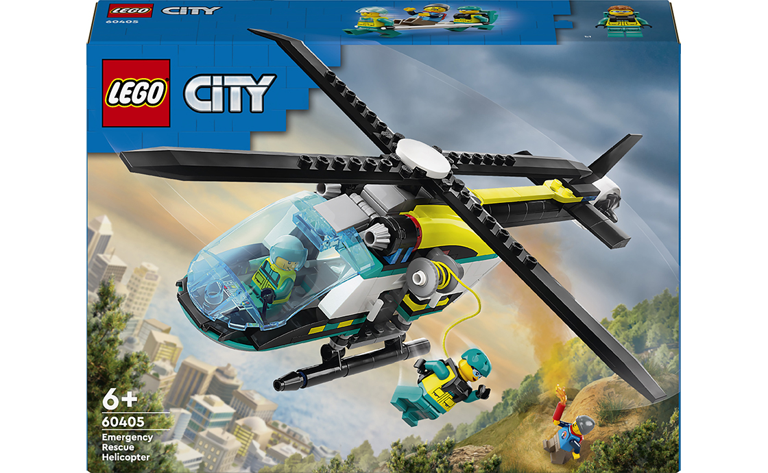 Вирушайте у віртуальне небо з конструктором LEGO City Гелікоптер аварійно-рятувальної служби (60405) - ідеальним подарунком для ваших маленьких героїв!
