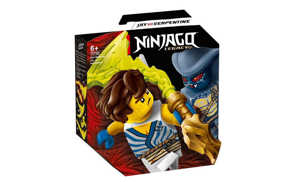 Конструктор LEGO Ninjago Грандіозна битва Джей проти Серпентина — чудовий подарунок для фанатів мультсеріалу Ніндзяго. Швидше будуйте споруду й використовуйте міні фігурки для відтворення найемоційніших епізодів із мультика.

У наборі є 2 міні фігурки Джея та Серпентина, для яких можна придумати багато цікавих сюжетів. У наборі 69 яскравих міцних пластикових деталей. Статуя змії у зібраному вигляді має розміри 3 х 7 х 6 см.